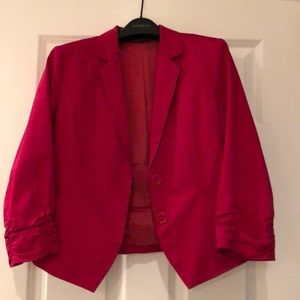 SALE🎉 EUC Express 3/4 Ruched Blazer (6)